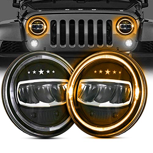 BEEYEO LED Headlight for Jeep Wrangler 7