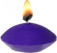 Vista 3 de XGNG 2 cajas de 20 velas redondas de combustión, pequeñas velas de té, sin perfume, color morado