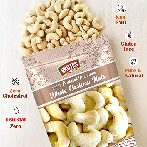 Image of Ancy Kaju (Cashew) 1000 Grams (250 Grams X 4) for All Ages | High in Protein and Boosts Energy and Build Immunity | Healthy Nutritious Cashew Nut | Delicious Vegan & Crunchy Kaju Nut for Cooking and Raw Eating