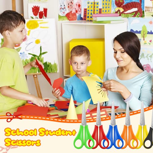 Tijeras para niños para la escuela pack de 240 unidades de 5 pulgadas con punta roma 8