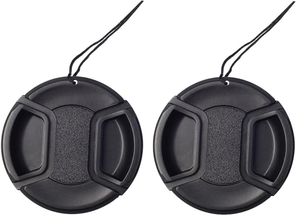 77mm Lens Cap Compatible for Canon R5 R6 RP w/RF 24-105mm Lens,RF 50mm f/1.2L Lens,for EF 16-35mm f/4L Lens,EF 24-105mm f/4 Lens (2 Pack)