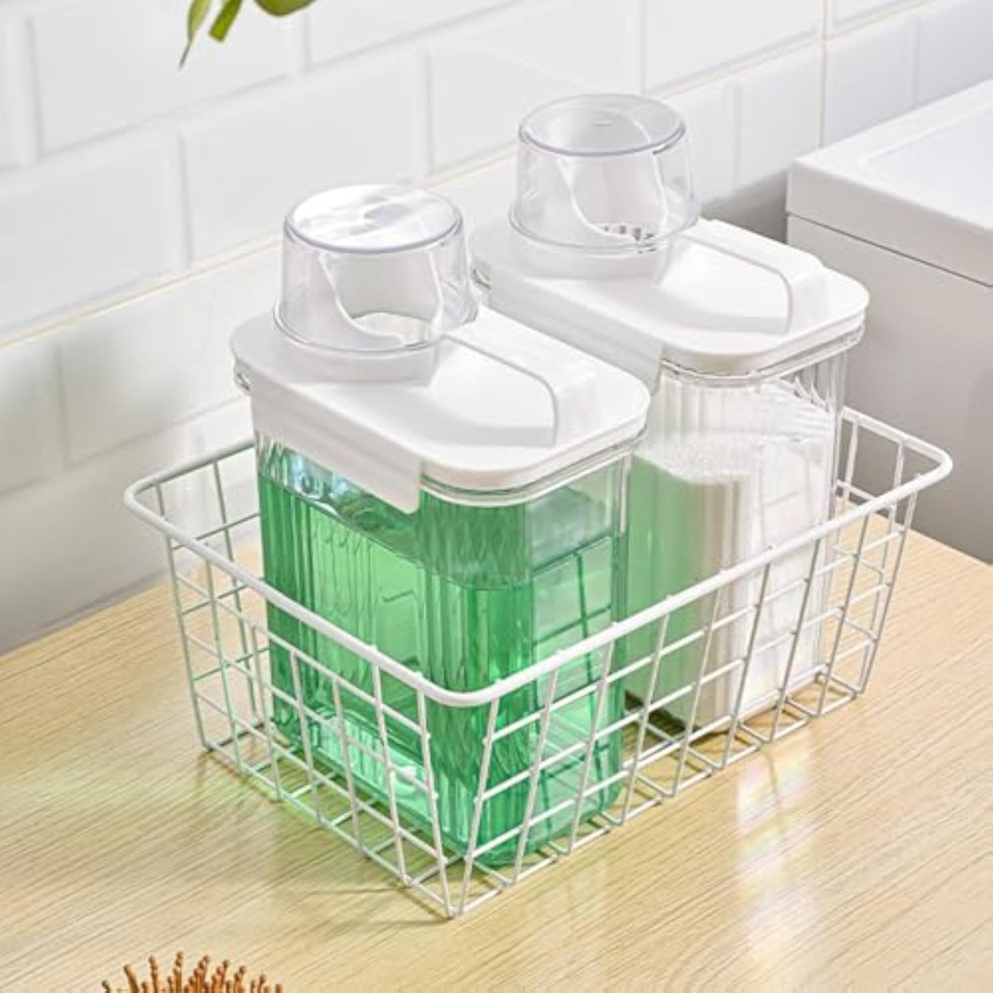 Washing Powder Containers Clear Reusable for Laundry Room