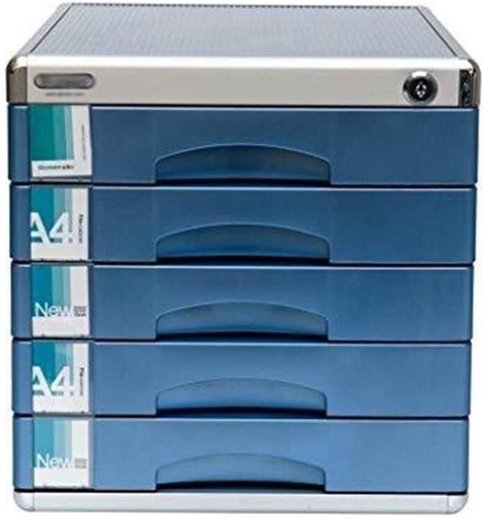 Serrure confidentielle et tiroirs en aluminium pour ce classeur haut de gamme