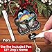 CoCray66 Dachshund Dog Memorial Suncatcher with Hanging Crystal - 2-Layer Wood & Acrylic Paw Shape Rainbow Bridge Angel Dog with Pen to Add Pet's Name - Personalized Pet Loss Sympathy Ornament Gift