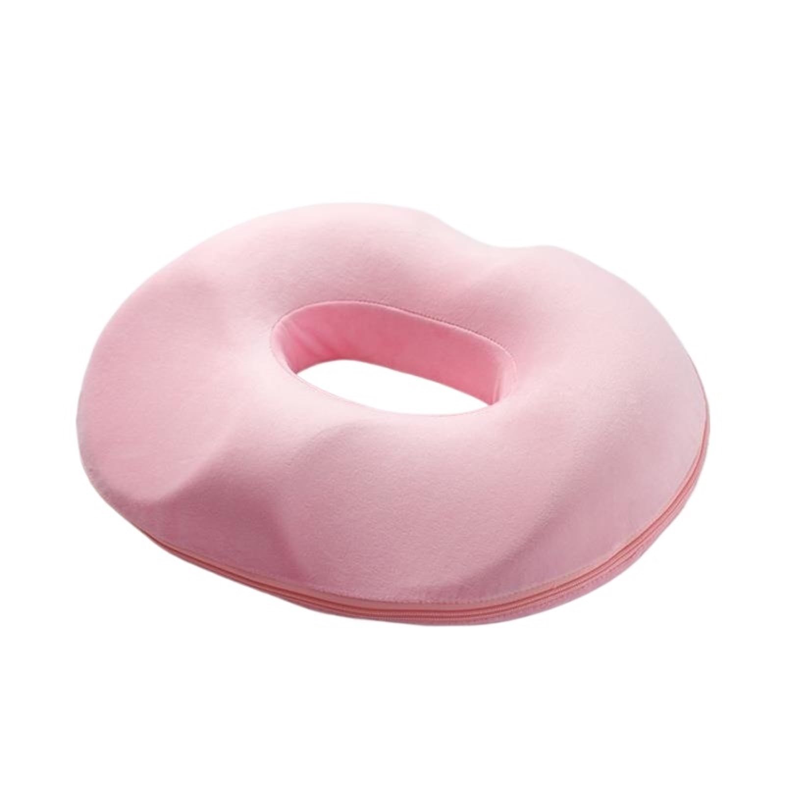 BOJHGO Memory Foam Seat Cushion Donut Pillow Tailbone & Coccyx(Pink)