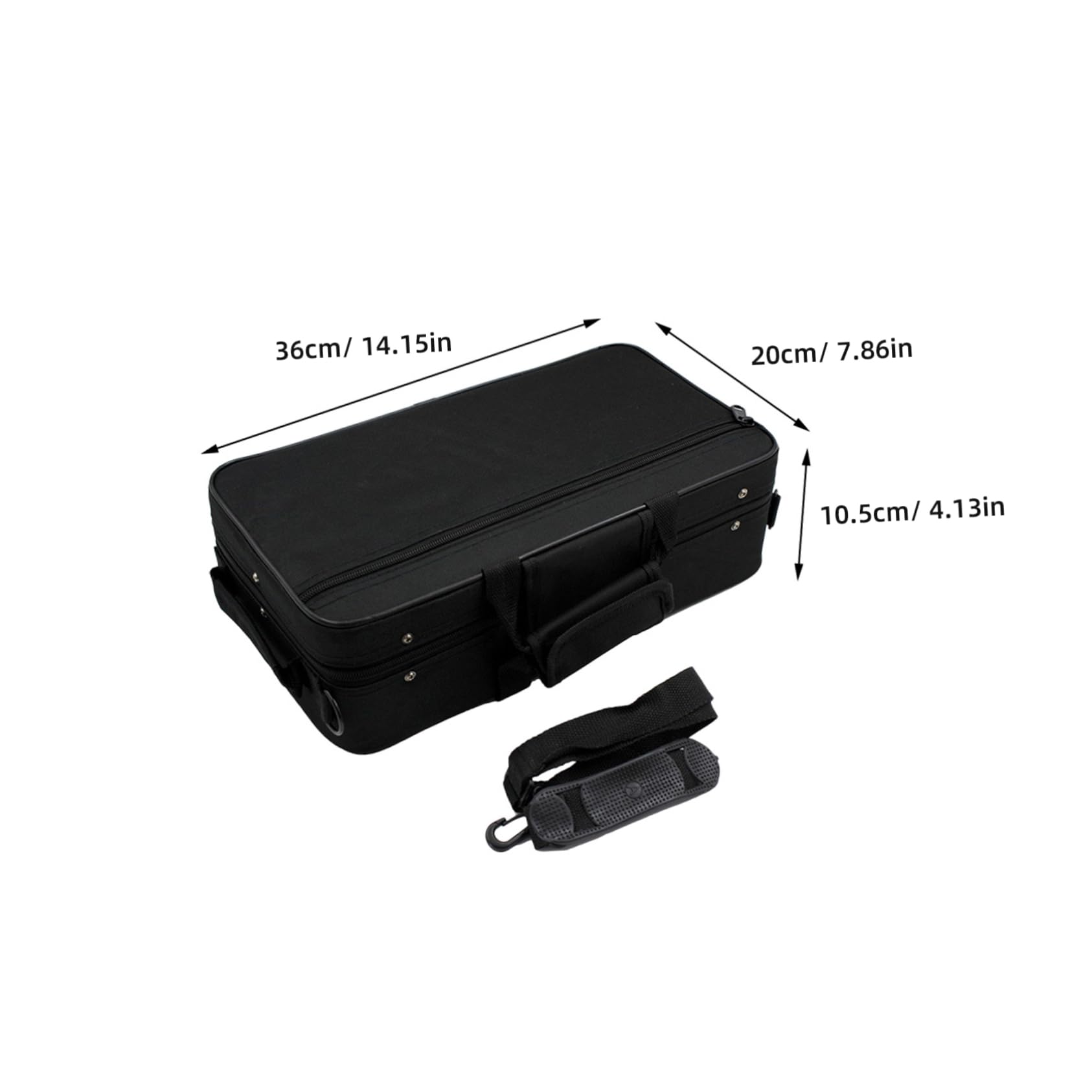 Abaodam Portable Clarinet Storage Bag Oxford Cloth Clarinet Case with Shoulder Strap Durable Music Instrument Case for Clarinet Accessories