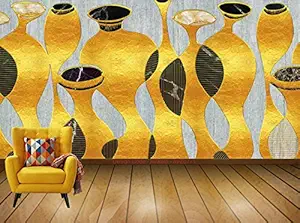 Avikalp Exclusive AVZ0771 Modern Minimalistic Geometric Abstract Texture Tv Background Wall HD 3D Wall Sticker(426cm x 304cm)