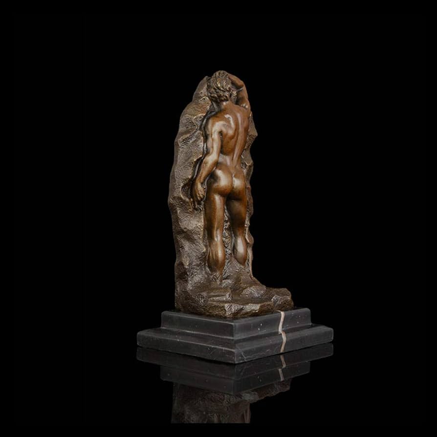 Amazon.co.jp: 彫刻 ブロンズヌードマン像彫刻男性置物装飾