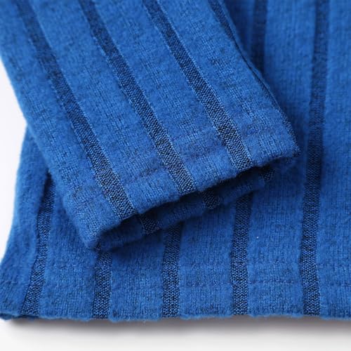 Image of ROMPERINBOX Long Sleeve Shirts for Girls 2 Pack - Fall Winter Ribbed Knit Tops with Asymmetrical Neck Size 8-12 Years