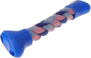 suoryisrty Pet Toy Dog Cat Blend Cotton Rope Bone Shape Bite Chew Braided Interactive Teeth