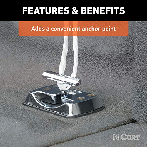 CURT 83060 Fold-Away Rope Hook Tie Down Anchor, 1,200 lbs Capacity by CURT - Image 4