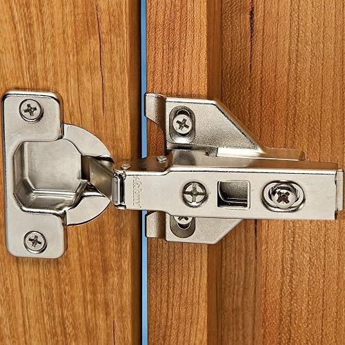 Blum Hinge Face Frame (Framed Cabinet), Full Overlay, 100 Degree Clip Hinge (Part# 71M2550) , Self-Close, With 0Mm Plate (Part# 175L6600.22) (Set Of 2) #TOP1