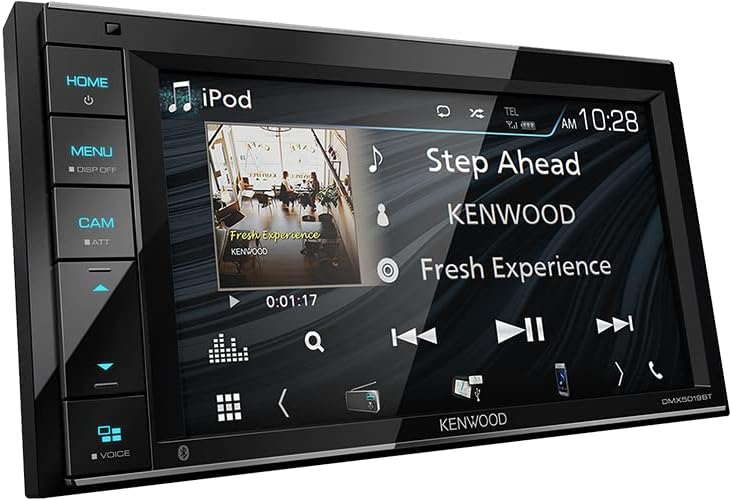 Kenwood DMX-5019BT 6.2" Screen 2 DIN Car Media Player (NO CD) Mirror Link, Bluetooth, Spotify, AM-FM, Remote Control, Touchscreen, Rear Camera Input