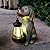 RCTTICUU Dog Garden Statue Outdoor Décor with Solar Lights Lantern,Dog Solar Light Figurines Outside Decorations for Yard?Lawn ,Patio, Balcony, Unique Housewarming Gifts