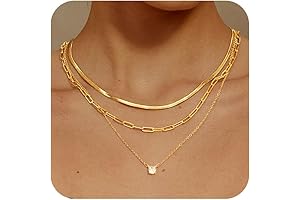 Gold Layered Set Necklaces for Women