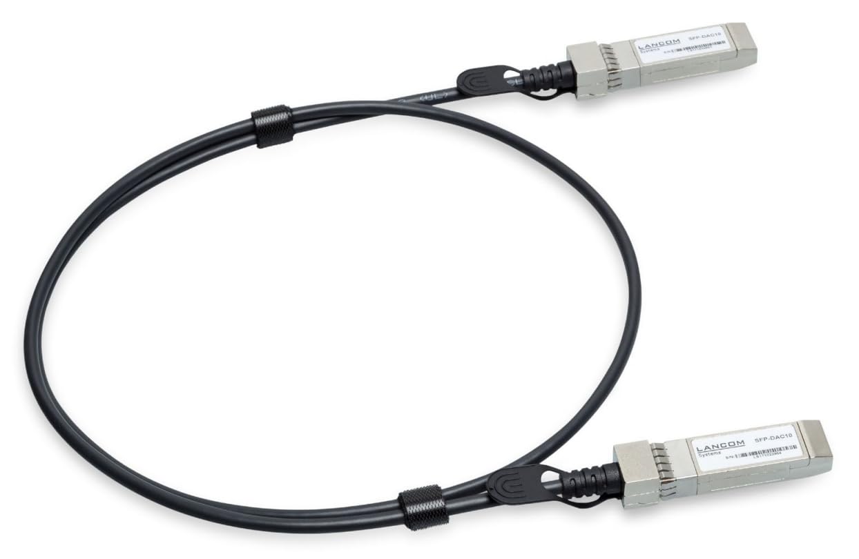 Lancom10 Gbit/s InfiniBand Cable, 3m, Black, SFP+ to SFP+, Compatible with Server, Switch, Storage System, Data Center Networking