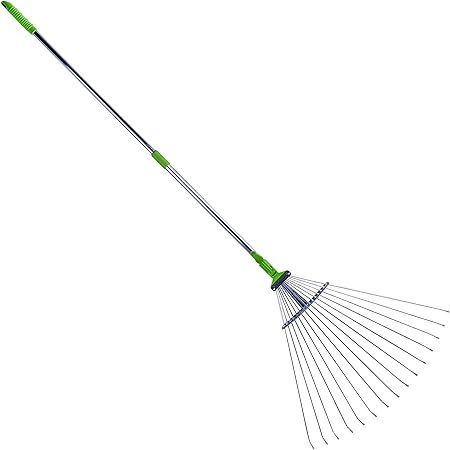 Sajani Garden Steel Spring Brace Rake Long Handle Garden rake ...