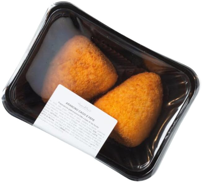  ArancinoMio Arancini Riccio di Mare con Casmine 2 x 195g
| ArancinoMio Arancini di Riso al Formaggio e Peperoni 2 x 195