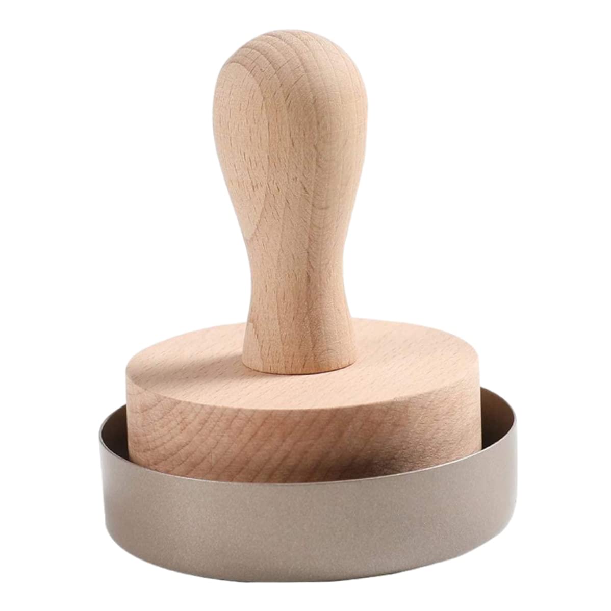 Hintyne Wood Tart Tamper Tart Press Tool Wood Egg Pusher DIY Baking Dough Press Pastry Tamper Wooden Mould Egg Pusher