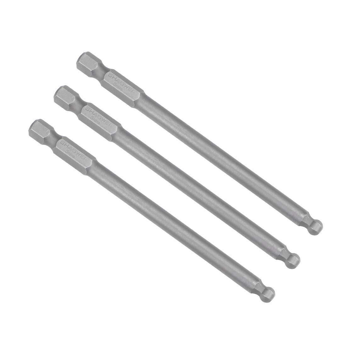 Uxcell 5er Set H5 Kugelkopf-Schraubendreherbits – S2-Stahl, Magnetisch, 7,5 Cm Lang, 1/4 Zoll Sechskant