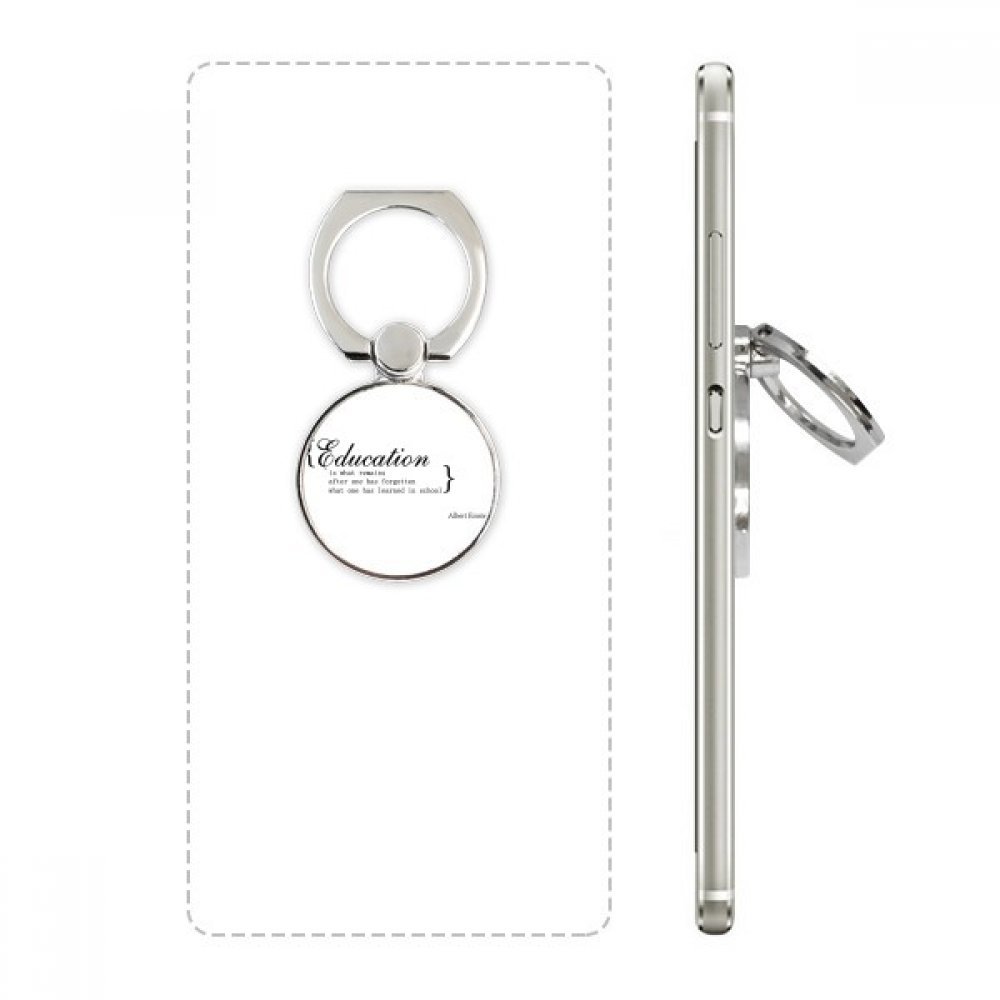 DIYthinker Inspirational Quote About Education Cell Phone Ring Stand Holder Bracket Universal Smartphones Support Gift MultiColor
