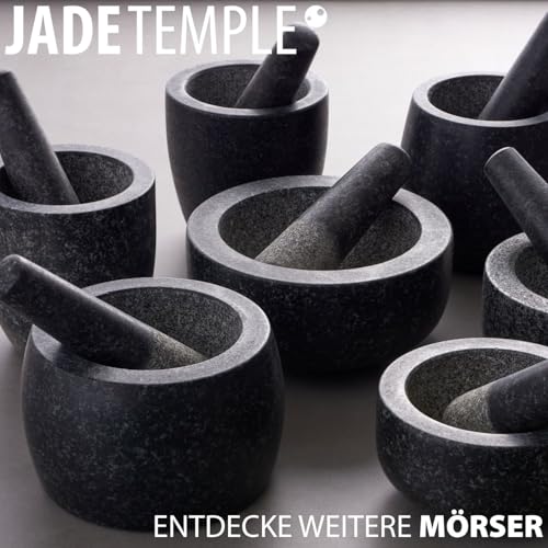 Foto von JADE TEMPLE Mörser & Stößel aus Gusseisen Set, Ø 9,8cm, 5,8cm Höhe, 1 Set