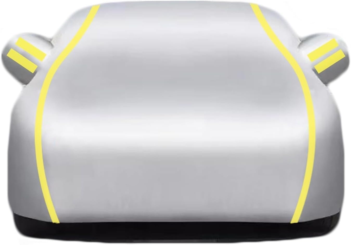 Hageldecke Hagelschutz Auto für FIAT 500 Abarth 595, Hageldecke Für Auto, Verdicken Hagelschutzplane Auto, Autoabdeckung, Auto Abdeckplane Für Regen Sonne Staub Schutz(Silver-Black D)