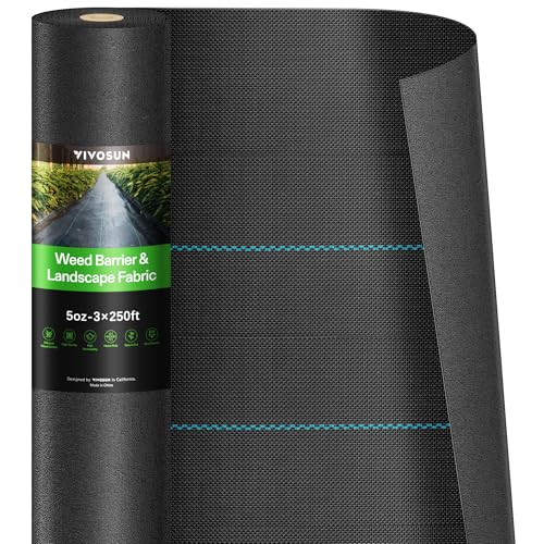 VIVOSUN Premium Weed Barrier Landscape Fabric Heavy...