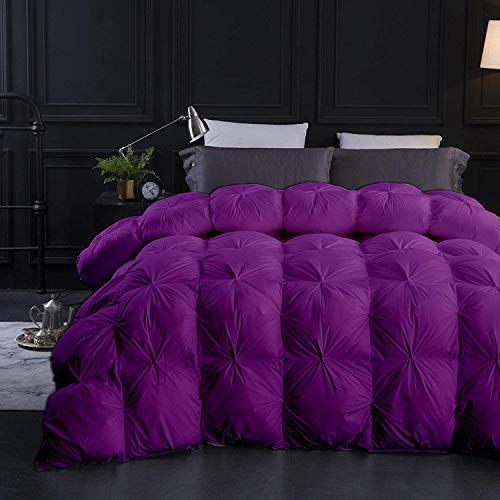 1200-TC Pinch Pleated Down Comforter Oversized King Plus (128
