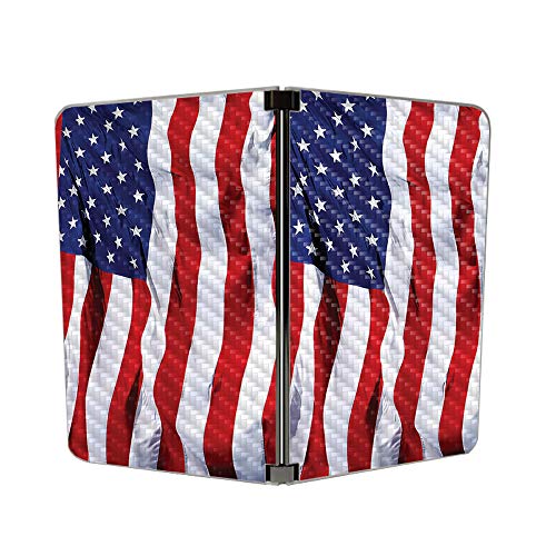 Image of MIGHTY SKINS MightySkins Carbon Fiber Skin for Microsoft Surface Duo - American Flag | Protective, Durable Textured Carbon Fiber Finish | Easy to Apply | Made in The USA