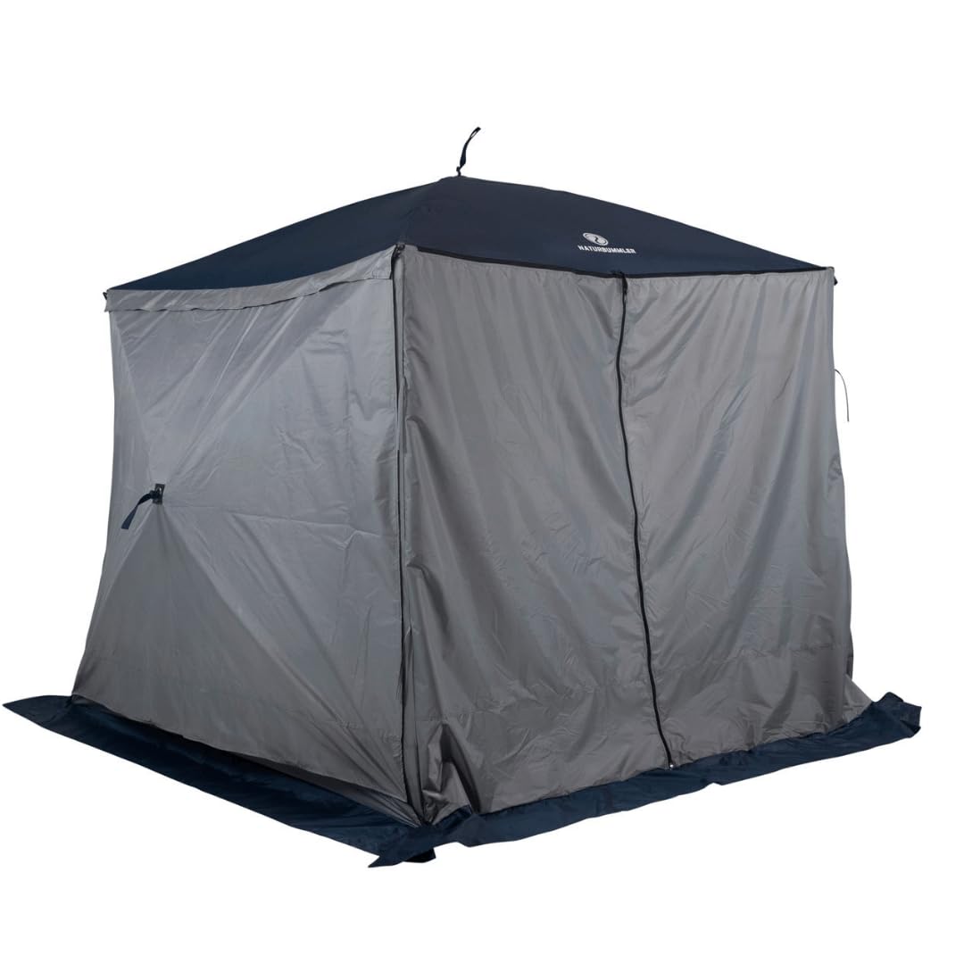 NATURBUMMLER Pavillon faltbar [CampBase] Faltpavillon mit Pop Up System für 4 bis 6 Personen (Schnellaufbau in Minuten) Camping Pavillon wasserdicht & UV-Schutz 50+