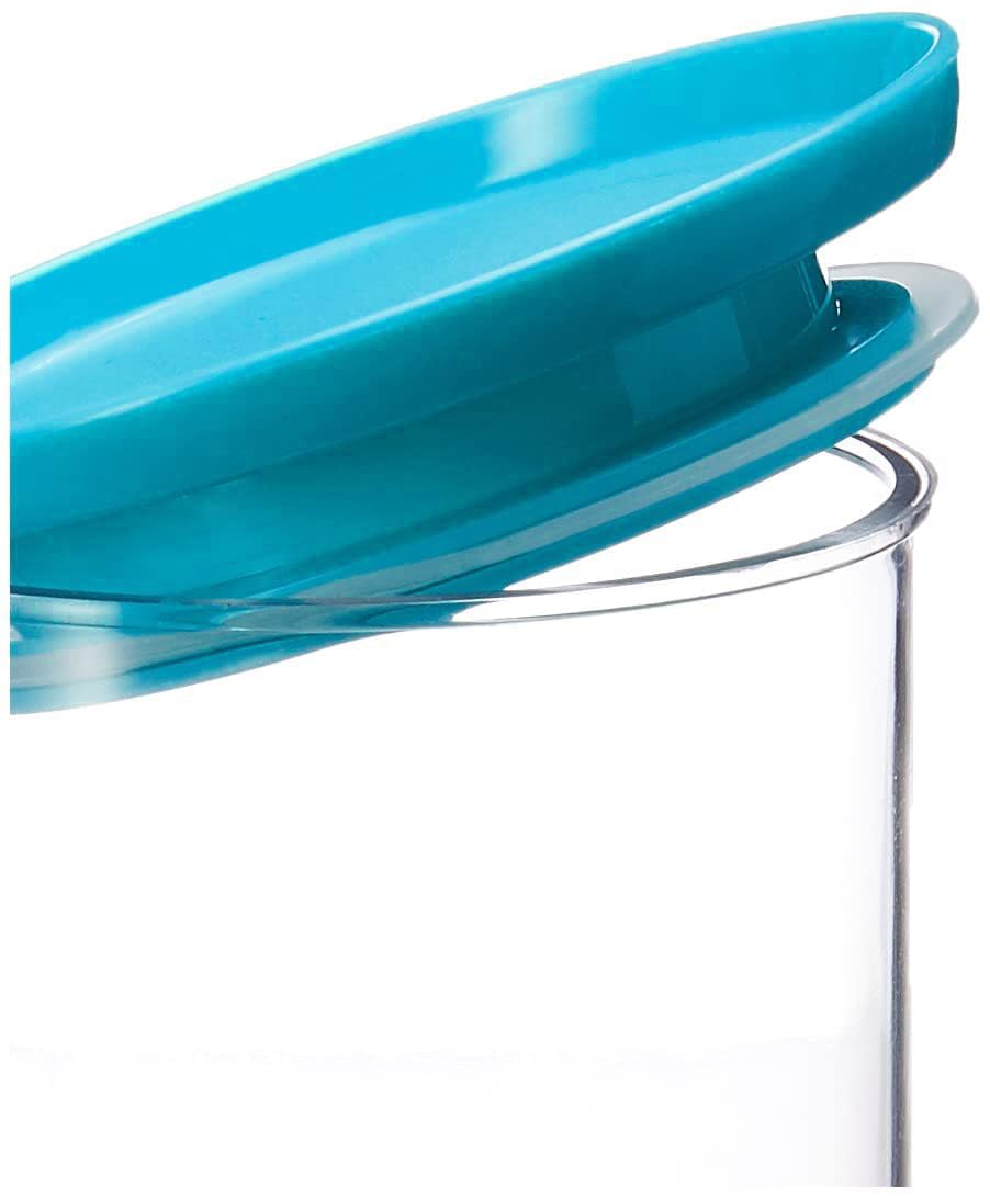 Floraware Contenedor hermético apilable multiusos seguro para alimentos, 900 ml, paquete de 6, sin BPA, (azul)