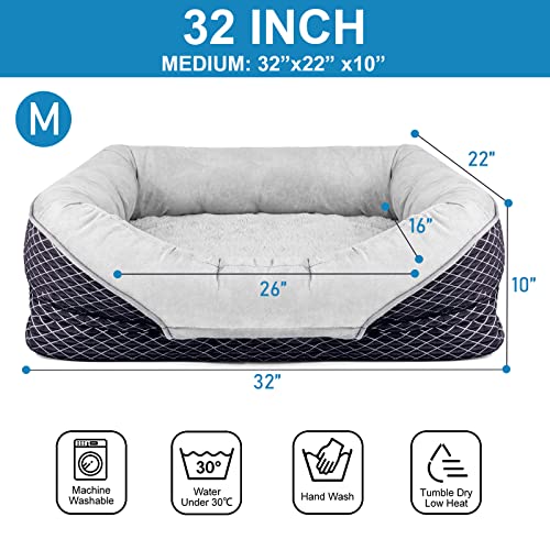 AsFrost Dog Bed Orthopedic Dog Bed,Bolster Dog Beds for Small / Medium / Large Dogswith Solid Orthopedic Foam- Soft… - Image 6