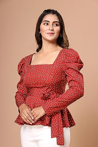 Image of Fab Star Casual Printed Women Pink Top