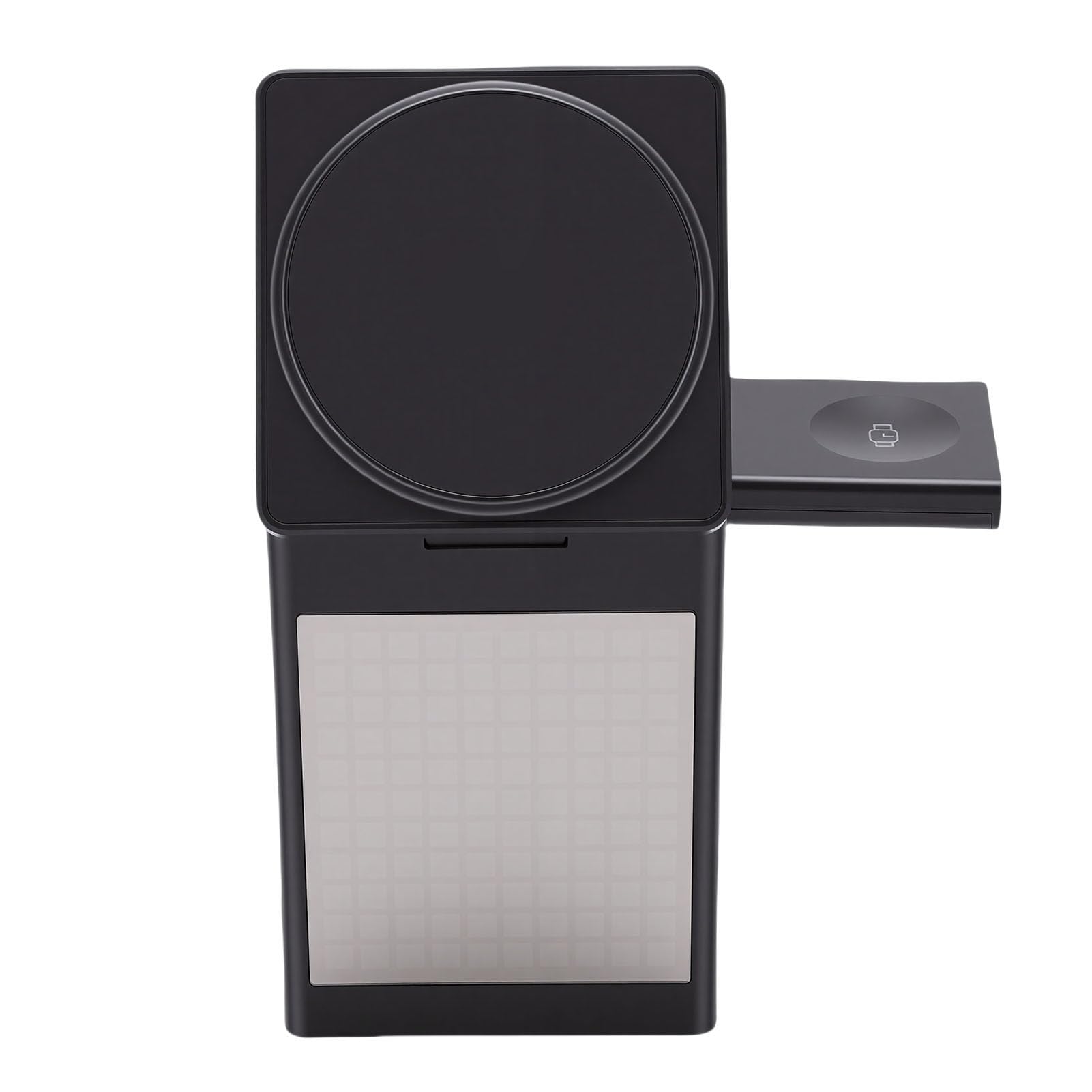 Generic Altoparlante Bluetooth Caricabatterie Wireless 6 in 1 con Display Pixel per Scrivania in Camera da Letto Nero