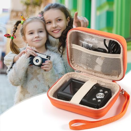 Maleta protectora para cámara digital color naranja miniatura 2