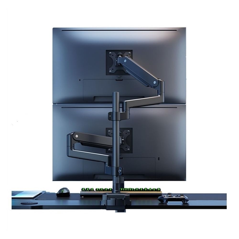 SaryEdge Height - Adjustable Monitor Stand Arm 17-35 Inch Dual Monitor Mount, Adjustable Screen Mount 2 Monitors Tilt/Swivel/Rotate, Hold Up to 24.2 Lbs per Ar,