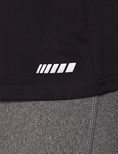 Amazon Essentials Women's 2-Pack Tech Stretch Short-Sleeve Crewneck T-Shirt, -black/black, Medium