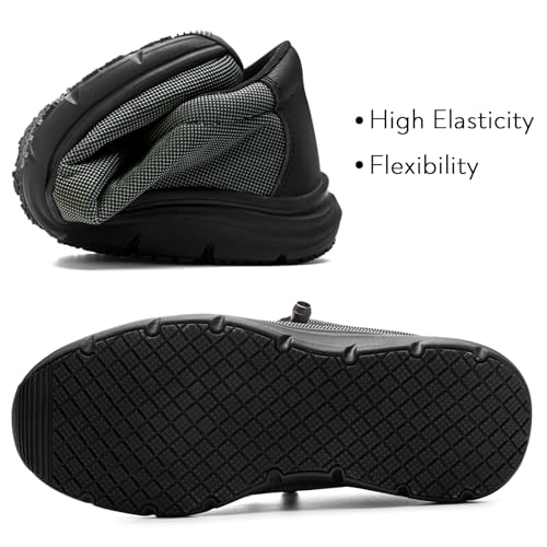 Non Slip Waterproof Loafers Men Women Lightweight Comfortable Shoes Slip on Mesh Walking Shoes4