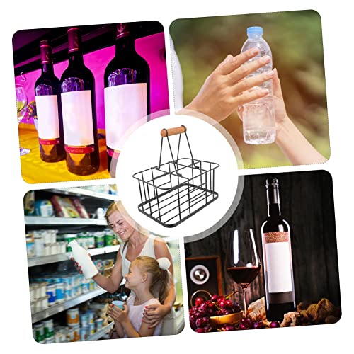 Soporte para botellas de 6 espacios en acero y sintético miniatura 3