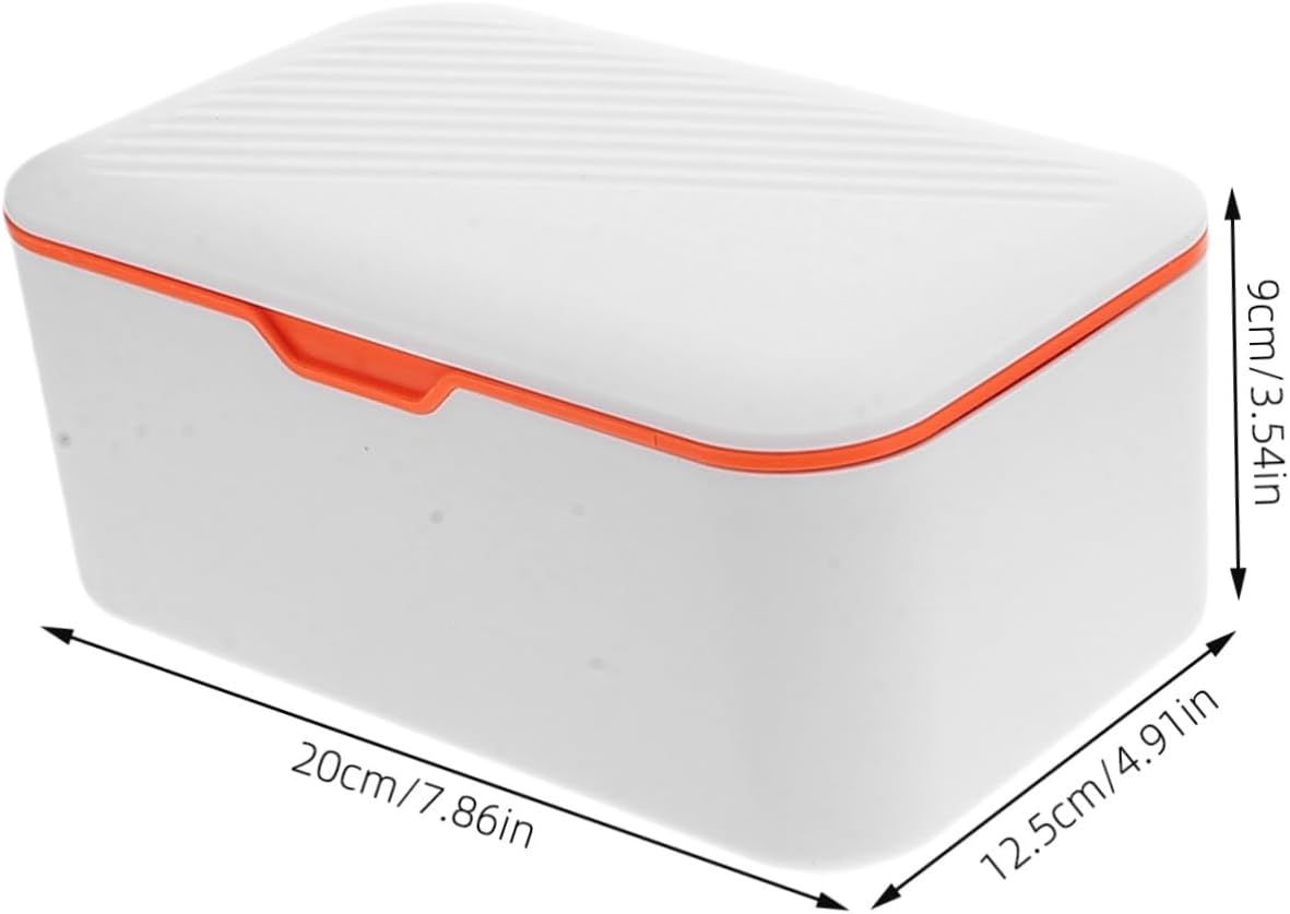 Abaodam 2pcs Wet Wipes Storage Box Lid Refillable Wipes Holder Travel Tissue Case Tissue Dispenser for Home