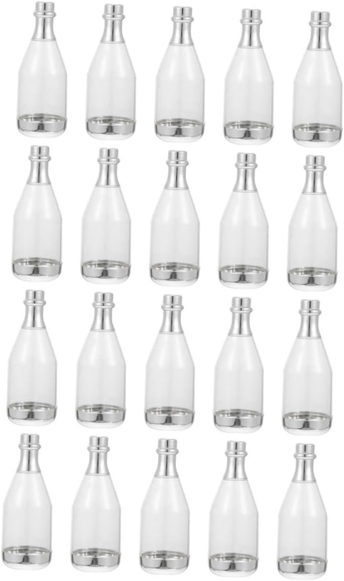 Yardwe 20pcs Silver Wine Bottle Candy Boxes Large Party Favor Containers Wedding Candy Packaging for Birthday Banquet
