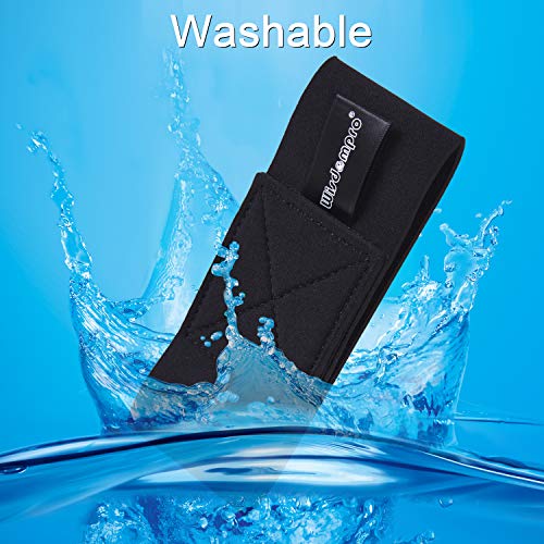 wisdompro Bike Trousers Clips, 1 Pair Cycle Clips Neoprene Ankle Blousing Garters Trousers Blousers Strap with Hook and Loop for Cycling Fly Fishing Hunting Hiking Gardening, 13 Inch - Image 6