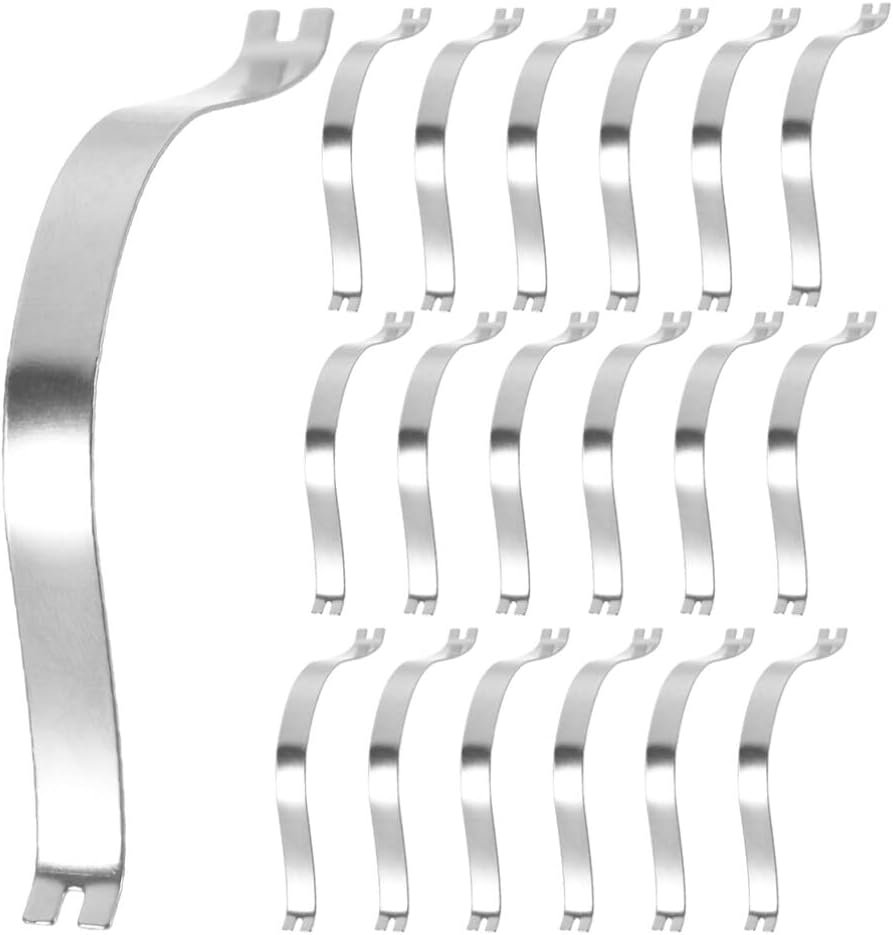 100pcs Spring Clips Stainless Steel Picture Frame Hardware Picture Frame Spring Retaining Clips DIY Picture Framing Tools for Photo Frame Hanging Tools