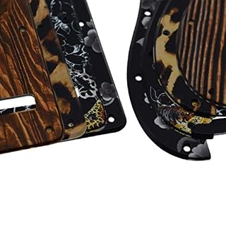 Dopro Strat HSS Guitare 3D en plastique imprimé plaque arrière de trémolo ST pour Fender Strat Motif floral - Les Beatles, Paul McCartney, John Lennon, RIngo Starr, George Harrison Dopro Strat HSS Guitare 3D en plastique imprimé plaque arrière de trémolo ST pour Fender Strat Motif floral – Image 4