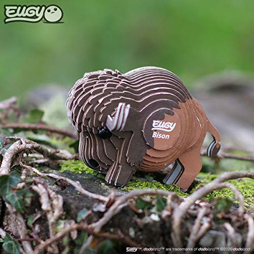 Eugy Bison 3D Puzzle, 24 Piece Eco-Friendly Educational Learning Puzzles For Kids 6+ #TOP5