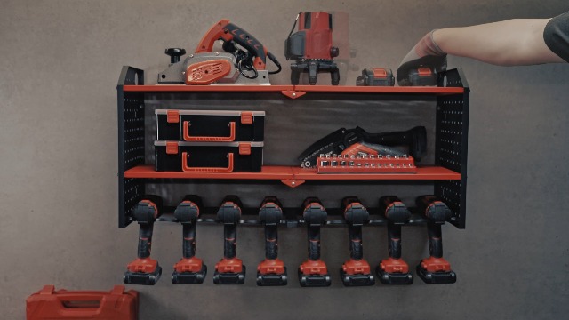 Amazon.com: KAFAHOM Power Tool Organizer，Large 8 Drill Holder