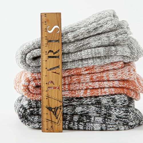 Calcetines de invierno de punto grueso ideales para el hogar y rutas con frío 8