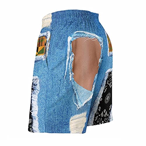 Mens Swim Trunks Bear Eagle American Flag Quick Dry Swim Shorts with Mesh Lining Funny Swimwear Bathing Suits2