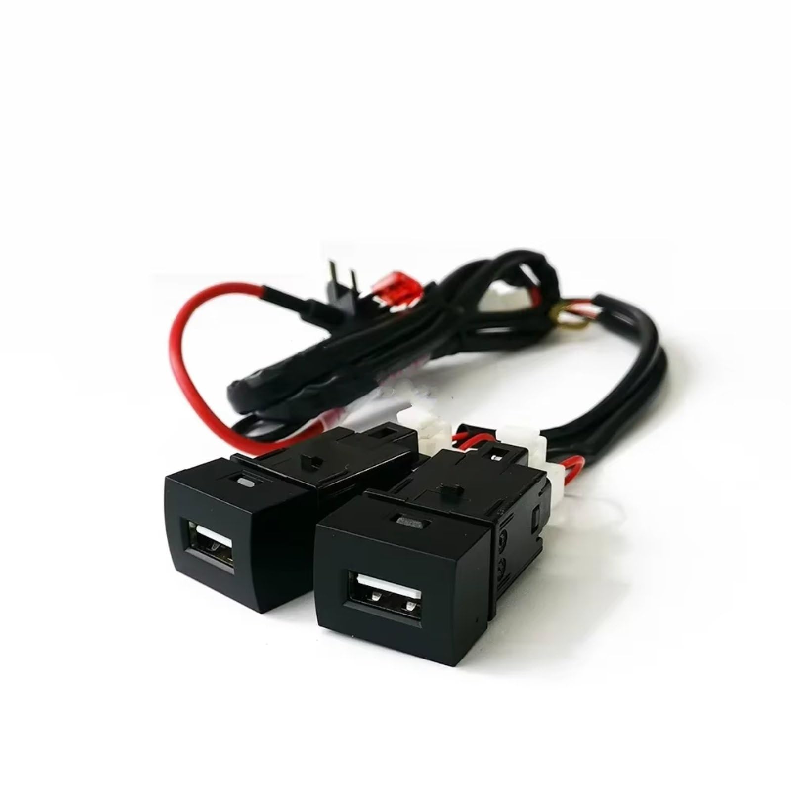 Aux USB carga Módulo Enchufe USB Consola Compatible Con Mitsubishi Para Outlander 2023 Adaptador Enchufe Interfaz Carga Teléfono Dual Para Cargador Rápido Coche